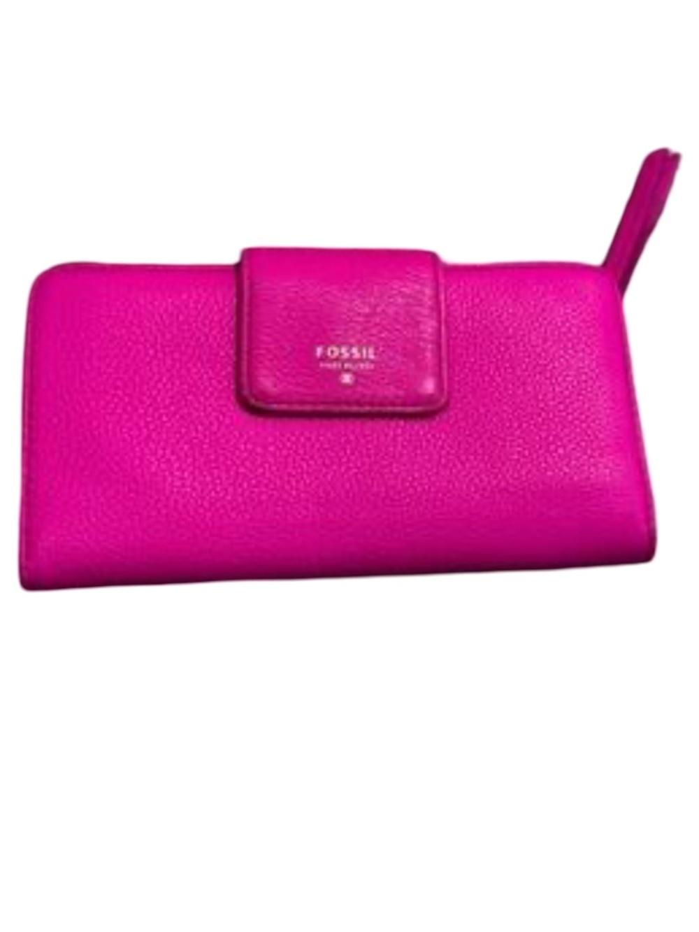Fossil | Pink Zip-Around Leather Wallet